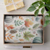 Pompoen Waterverf Herfstpatroon voor Herfst Tissuepapier (Geschenk)