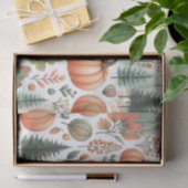 Pompoen Waterverf Herfstpatroon voor Herfst Tissuepapier (Geschenk)