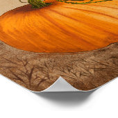  pompoen Waterverf kunst Poster (Hoek)