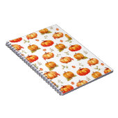 pompoen Waterverf Patroon Notitieboek (Rechterzijde)