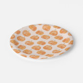 Pompoen Waterverf Patroon Papieren Bordje (Gekanteld)