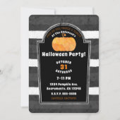 Pompoen Waterverf Spooky Grafsteen Halloween Kaart (Voorkant)