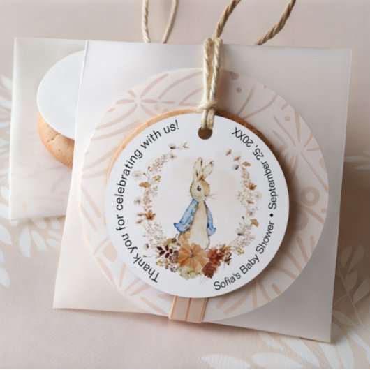 Pompoen Whimsical Peter Rabbit Bedankjes Labels