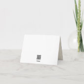 Pompoen wijnstokken gevouwen dank u kaart (Achterkant)