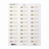 Pompoen Wilde Bloemen Vlinders Retouradres Etiket (Full Sheet)