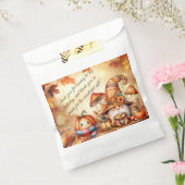 Pompoen Wildflower Herfst Waterverf Verjaardag Bedankzakje (Gezegeld)