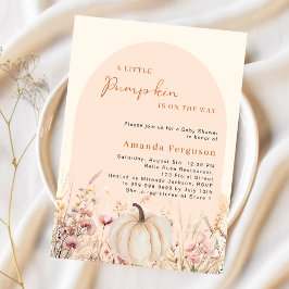 Pompoen wildflower roze boog budget Baby shower