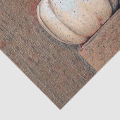 Pompoen Wit Bruin Herfst Rustieke Boerderij Tissuepapier (Detail)