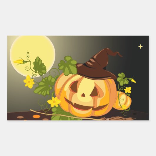 Pompoen Witch Stickers (Voorkant)
