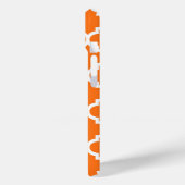 Pompoen Witte Marokkaanse #5 Navy 3 Initieel Monog Case-Mate iPhone Case (Achterkant / Links)