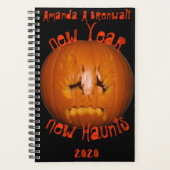 Pompoen, zadelijke vlammen planner (Voorkant)