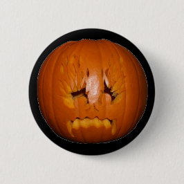 Pompoen, zadelijke vlammen ronde button 5,7 cm