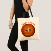 Pompoen, zadelijke vlammen tote bag (Voorkant (product))