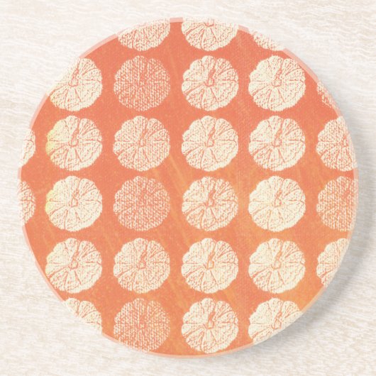 pompoen zandsteen onderzetter (Voorkant)