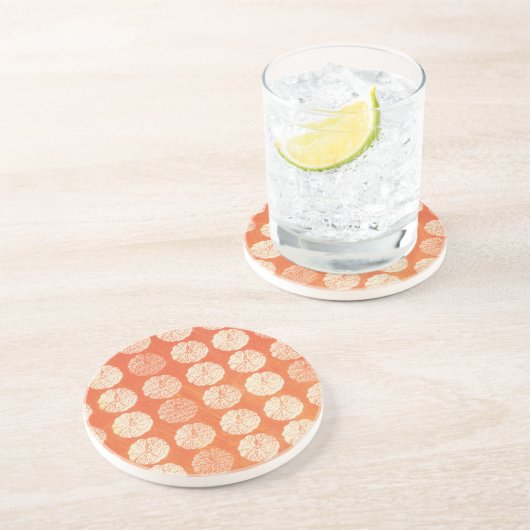 pompoen zandsteen onderzetter (Zijkant)