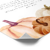 Pompoen zegt geen Baby-spelbord Poster (Hoek)