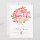 pompoen zijn op weg naar baby shower kaart (Voorkant)