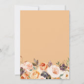 pompoen zijn op weg naar florale baby shower kaart (Achterkant)