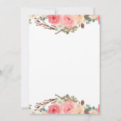 pompoen zijn op weg naar herfst baby shower kaart (Achterkant)