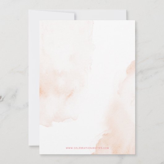 pompoen zijn op weg naar roze baby shower kaart (Achterkant)