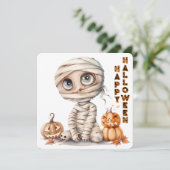 Pompoen zitplaats – Mummie in het herfststof (Staand voorkant)