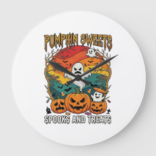 Pompoen Zoetjes Spoken Behandelingen Halloween Gee Grote Klok