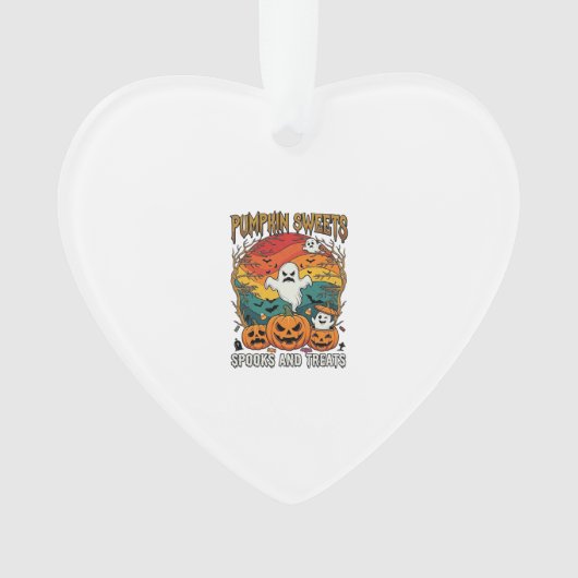 Pompoen Zoetjes Spoken Behandelingen Halloween Gee Ornament (voorkant)