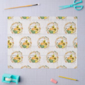 Pompoen Zonnebloem Bloemen Herfst Bladerdek Vogelk Tissuepapier (Craft)