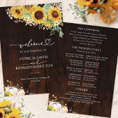 Pompoen Zonnebloem Fall Wedding Ceremony Programma