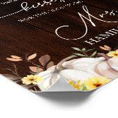 Pompoen Zonnebloem Hoeveel Kussen Teken Poster (Hoek)