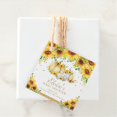 Pompoen Zonnebloem Olifant Baby shower Dank u Bedankjes Labels (In situ)