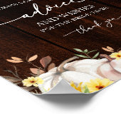 Pompoen Zonnebloem Vrijgezellenfeest Advies Kaart  Poster (Hoek)