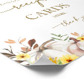 Pompoen Zonnebloem Vrijgezellenfeest Recept Kaart  Poster (Hoek)