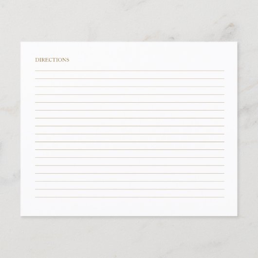 Pompoen Zonnebloem Vrijgezellenfeest Recept Kaarte (Achterkant)