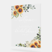 Pompoen Zonnebloemen Herfst Vrijgezellenfeest Welk Acryl Bord (Hoek)