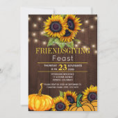 Pompoen Zonnebloemen Rustieke Schuur Hout Vriendsc Kaart (Voorkant)