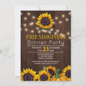 Pompoen Zonnebloemen Rustieke Schuur Hout Vriendsc Kaart (Voorkant)