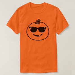 Pompoen Zonnebrillen Emoji Halloween groep kostuum T-shirt