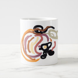 Pompoen Zonsondergang Herfst schattig Grote Koffiekop