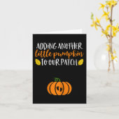 Pompoen Zwangerschap Aankondiging Halloween Baby (Gele Bloem)