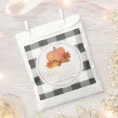Pompoen Zwart Buffel Checks Verjaardag Favor Bag Bedankzakje (Geknipt)