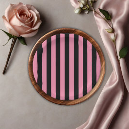 Pompoen Zwart Roze Bloemen Truck Baby shower Papieren Bordje