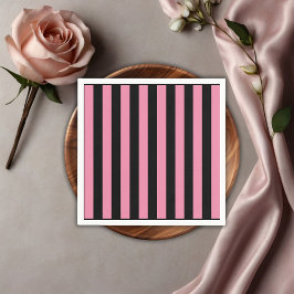 Pompoen Zwart Roze Bloemen Truck Baby shower Servet