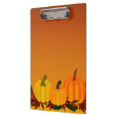 Pompoenachtergrond Modern Elegant Klembord (Links)