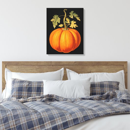  pompoenafdrukken canvas afdruk (Insitu (Slaapkamer))