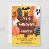 Pompoenballonnen Het is een Halloweenfeest Kaart (Voorkant)