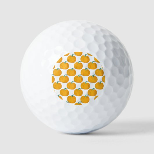 Pompoenbedel:  handgetekend patroon. golfballen (Voorkant)