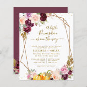 Pompoenbessen baby shower (Voorkant / Achterkant)