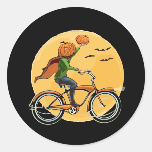 Pompoenbevalling Ronde Sticker (Voorkant)