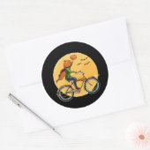 Pompoenbevalling Ronde Sticker (Envelop)